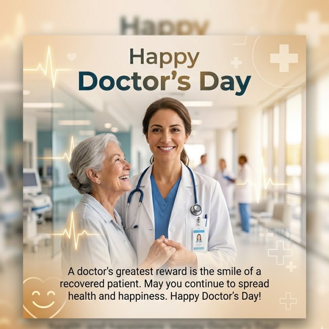 A doctor's greatest reward is the smile of a recovered patient. May you continue to spread health and happiness. Happy Doctor's Day!